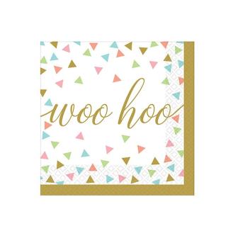 Kleine Servietten "Confetti Fun" 36er Pack