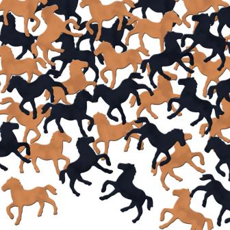 Metallic-Konfetti "Westernpferde" 28 g