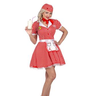 Kostüm "50ies Diner Girl" 5-tlg.