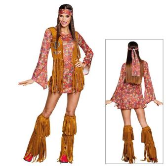 Kostüm "Sexy Hippie Girl" 4-tlg.