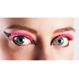 Künstliche Wimpern "Bright Eyes"-neonpink