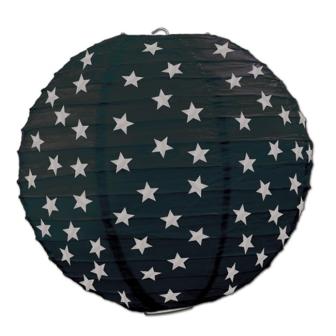 Lampion "Glamour Star" 3er Pack-silber