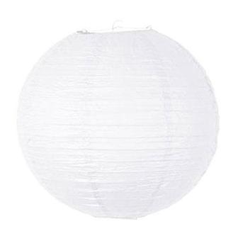 Großer einfarbiger Lampion-45 cm-weiß