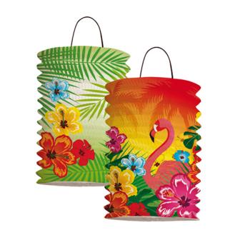 Laterne "Aloha und Flamingo" 2er Pack