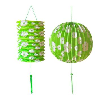 Laternen-Set "Blumige Aussichten" 2-tlg. -grün