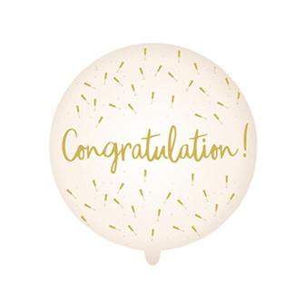 LED-Folienballon Congratulation 65 cm