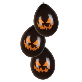 Luftballons "Creepy Pumpkin" 6er Pack