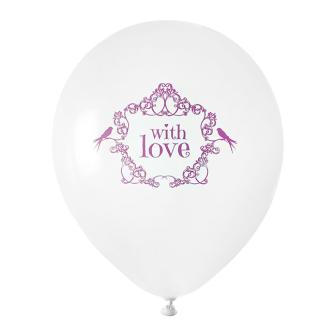 Luftballons "With love" 8er Pack-pink