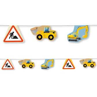 Motiv-Girlande "Baustelle" 3,5 m