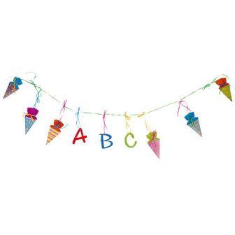 Motiv-Girlande "Schulanfang" 2 m 