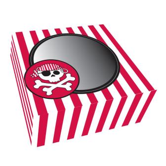 Muffin-Box "Piraten-Nacht" 2er Pack