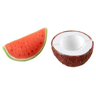 Namensschildhalter "Melone und Kokosnuss" 2er Pack