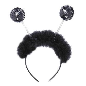 Pailletten Haarreif "Glitzernder Partyspaß"-schwarz