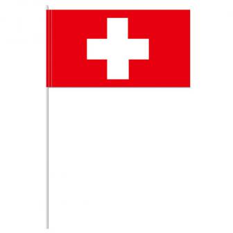 Papier-Fahnen "Schweiz" 10er Pack