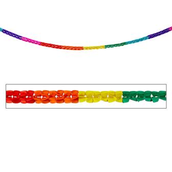 Papier-Girlande "Buntes Fest" 3 m 2er Pack
