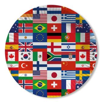 Pappteller International 10er Pack