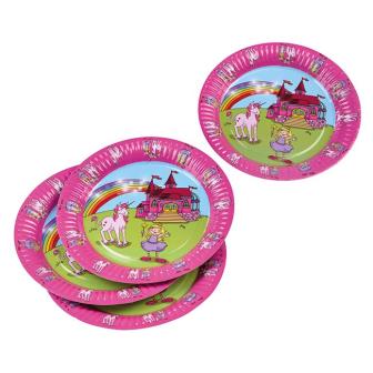 Pappteller "Mädchentraum" 8er Pack