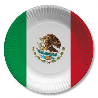 Pappteller "Mexiko" 10er Pack