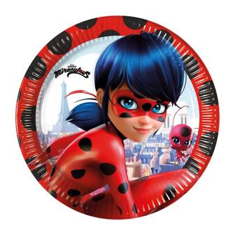 Pappteller Miraculous - Ladybugs Abenteuer 8er Pack