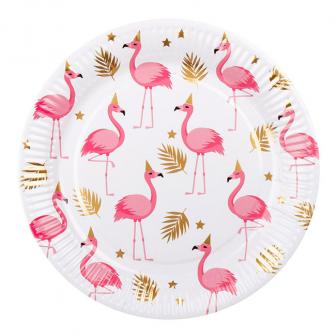 Pappteller "Party-Flamingo" 10er Pack