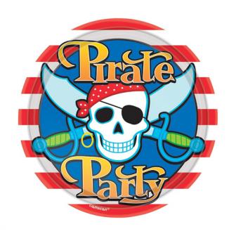 Pappteller "Piraten-Party" 8er Pack