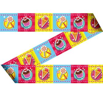 Party-Absperrband "Candy" 15 m
