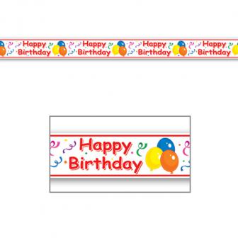 Party-Absperrband "Happy Birthday" 6 m