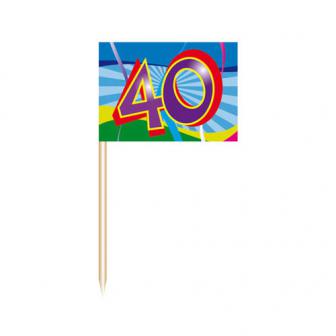 Party-Picker 40. Geburtstag "Partyspaß" 50er Pack