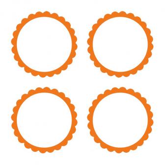 Personalisierbare Sticker 20er Pack-orange