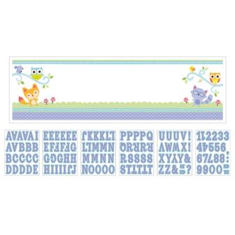 Personalisierbares Folienbanner  "Süße Waldbewohner" 121-tlg. 