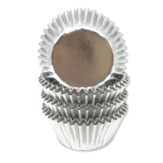 Petit Fours Förmchen Metallic 60er Pack-silber