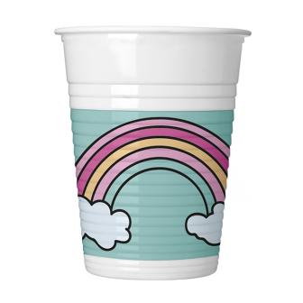 Plastikbecher "Fantastic Unicorn" 8er Pack