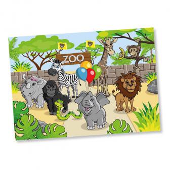 Platzset "Willkommen im Zoo" 8er Pack
