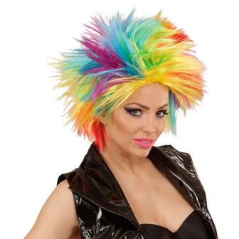 Punk-Perücke "Regenbogen"
