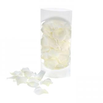 Romantische Rosenblätter 150er Pack-weiß