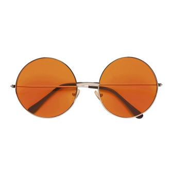 Runde Brille Hippie-orange