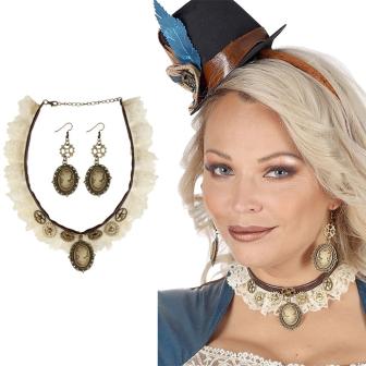 Schmuckset "Steampunk Lady" 3-tlg. 