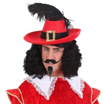 Schnurr- und Spitzbart "Musketier" 2-tlg.