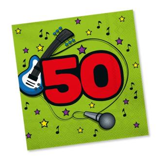 Servietten "50. Geburtstag" 20er Pack