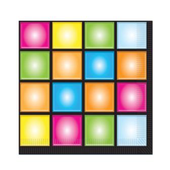Servietten "Freaky Dancefloor" 16er Pack