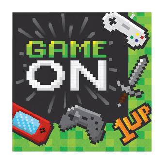 Servietten "Gaming Party" 16er Pack