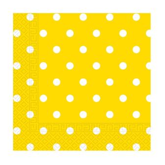 Servietten "Happy Day" 20er Pack-gelb