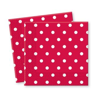 Servietten "Happy Day" 20er Pack-rot