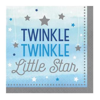 Servietten "Little Star" 16er Pack-blau