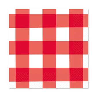 Servietten "Sommerliches Karomuster" 16er Pack