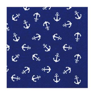 Servietten "Weißer Anker" 20er Pack
