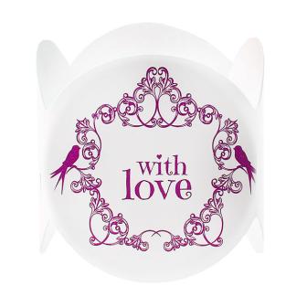 Serviettenringe "With love" 6er Pack-pink