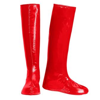Stiefel-Stulpen "Disco Time" -rot