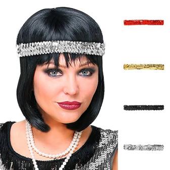 Stirnband 20ies mit Pailletten