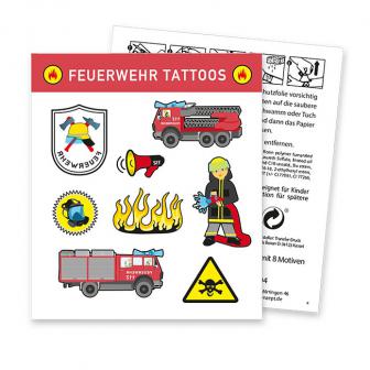 Tattoo "Spannende Feuerwehr" 8-tlg.
